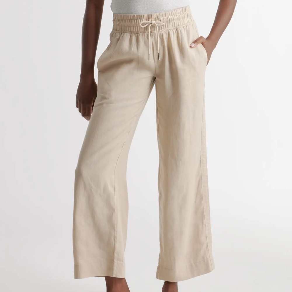 Quince 100% European Linen Wide Leg Pants